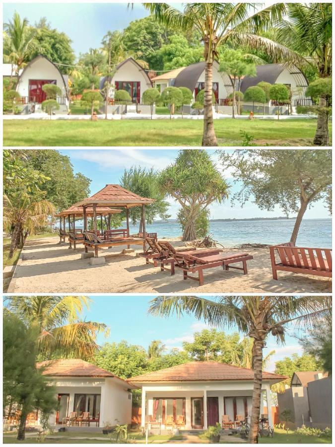 Nusa Indah Bungalows ギリ・アイル エクステリア 写真